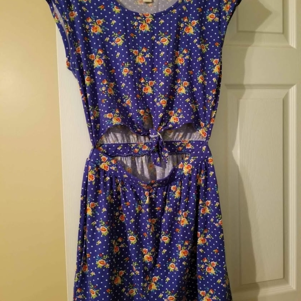 Floral Blue Dress